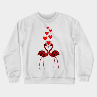 In Love Flamingos Crewneck Sweatshirt